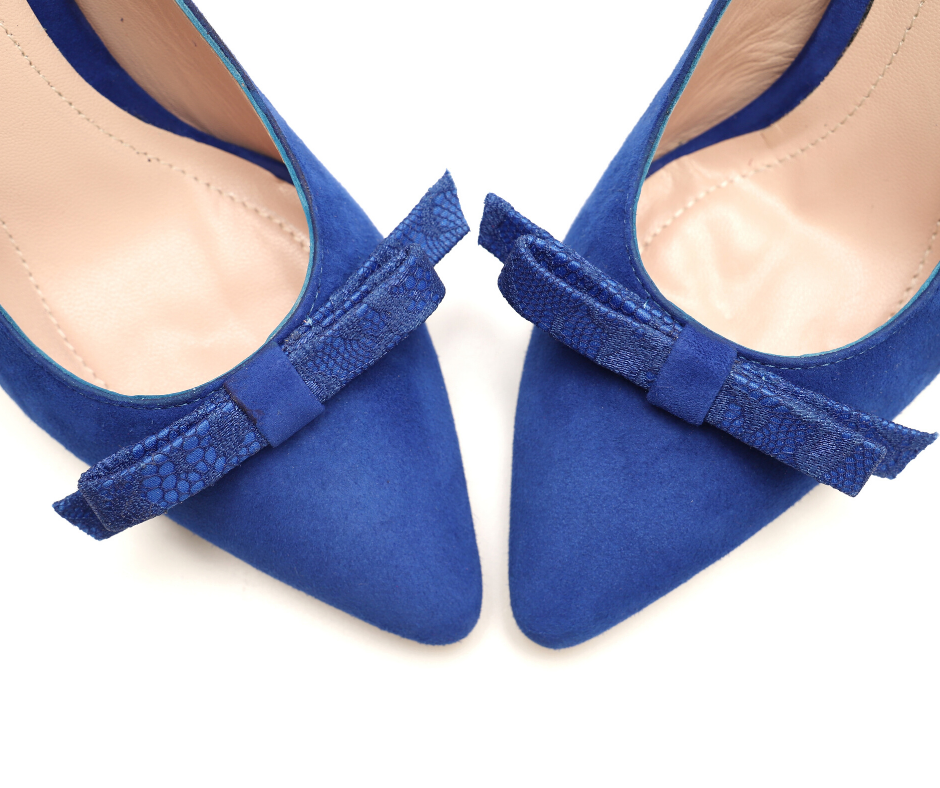 mordaz sagrado secundario Zapato azul de ante| Tienda online